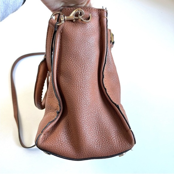 Rebecca Minkoff Brown Leather Regan Satchel Bag - Picture 7 of 12